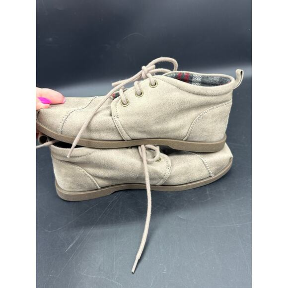 Bobs Skechers Women's Size 7.5 Chill Luxe Chukka Boots Light Brown Lace Up 34487 - Picture 6 of 7